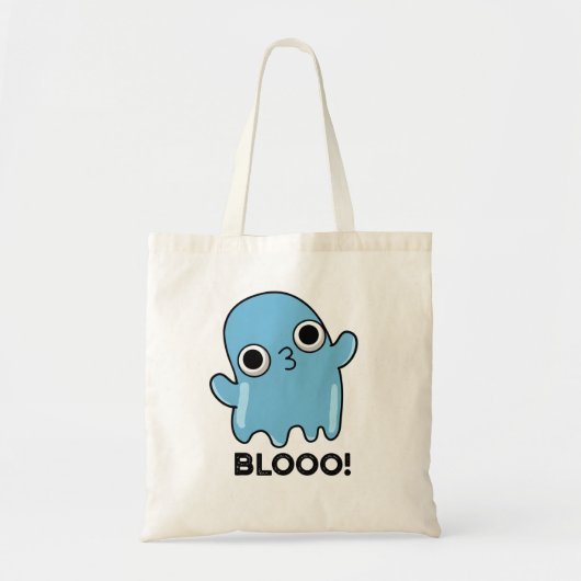 Blooo Funny Blue Ghost Pun Tote Bag (Voorkant)
