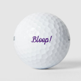 Bloop! Het zit in de beker Golfballen