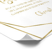 Bloos Bourgondië Bloemig Geometrisch Mimosa Bar Bo Poster (Hoek)