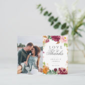 Bloos Bourgondië het BloemenHuwelijk van de Foto u Briefkaart (Staand voorkant)