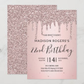 Bloos bronzen jonge meisje dame glitter kaart (Voorkant / Achterkant)