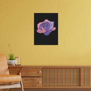 Bloos en Bloem Roos Poster