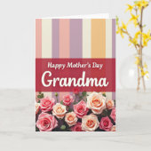 Bloos Oma Moederdag kaart (Gele Bloem)