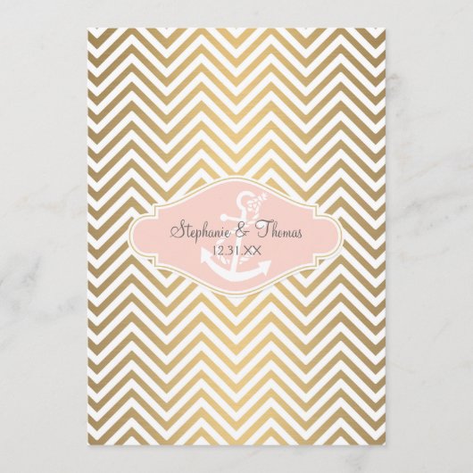 Bloos Preppy Anker van de Streep van de Chevron Menu (Voorkant)