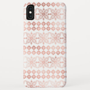 Bloos Roze - nam Gouden BloemenPatroon Boho toe Case-Mate iPhone Case