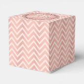 Bloos Roze toenam de Gouden Zoete Chevron van 16 Bedankdoosjes (Achterkant)