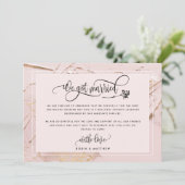 Bloos We Zijn Getrouwd Trouw / Elope Aankondiging (Staand voorkant)