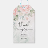 Bloos winter dank je  cadeaulabel (Voorkant)