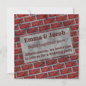 Blootgesteld effect op de rode baksteen kaart (Voorkant)