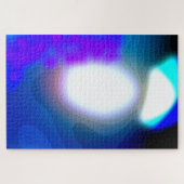 Blootgestelde 7003 blauwe en Paarse Abstracte kuns Legpuzzel (Horizontaal)