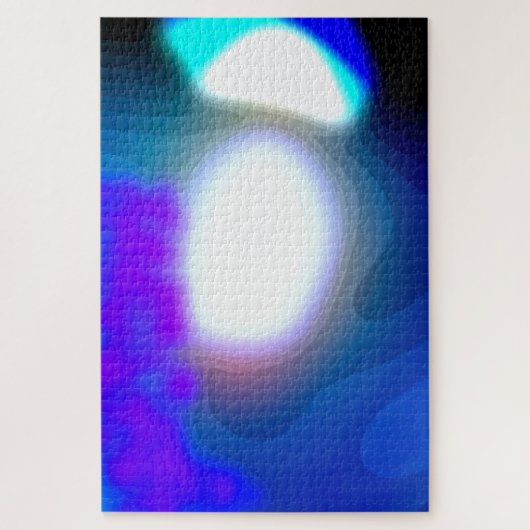 Blootgestelde 7003 blauwe en Paarse Abstracte kuns Legpuzzel (Verticaal)