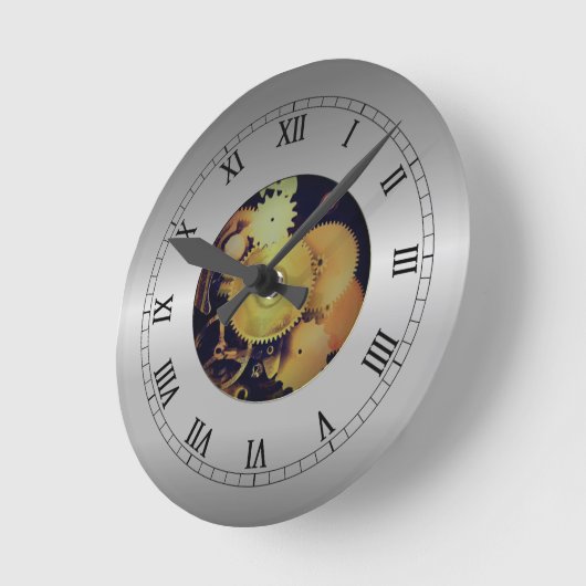 Blootgestelde wandklok van het tandwieleffect (Hoek)