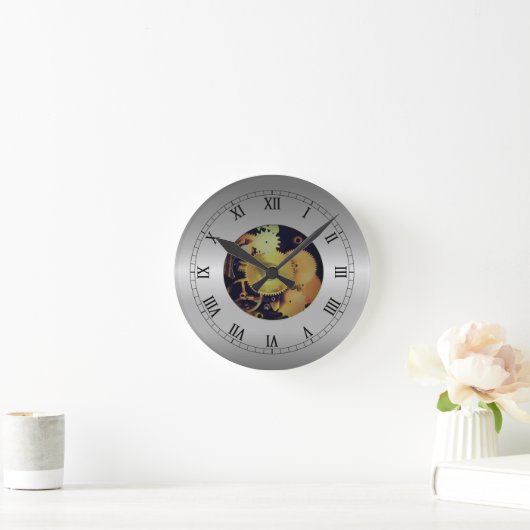 Blootgestelde wandklok van het tandwieleffect (Huis)