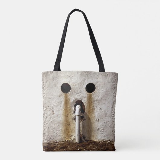 Blootgestelde waterleiding tote bag (Achterkant)