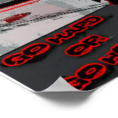 Blootinspiratie (hard werken of naar huis gaan) poster (Hoek)