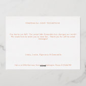 Blootstelling aan Folie met zoete percolaat Aankon Folie Uitnodiging (Achterkant)