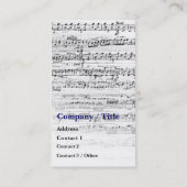 Blootstelling aan muziekopnames visitekaartje (Achterkant)