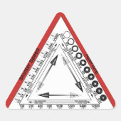 Blootstellingsdriehoek Sticker (Voorkant)