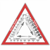 Blootstellingsdriehoek Sticker (Voorkant)