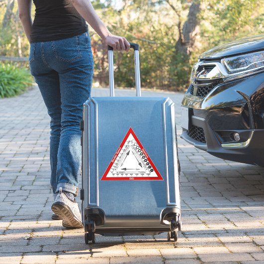 Blootstellingsdriehoek Sticker (Koffer Insitu)