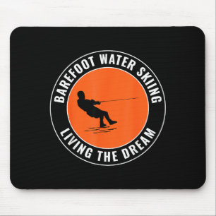 Blootsvoets barefoot waterskiën motorboot water muismat