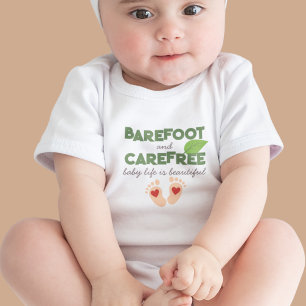 Blootsvoets en Zorgeloos met Baby Voeten en Hartje Romper