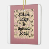 Blootzuster met opgerolde poten keramisch ornament (Links)