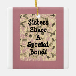 Blootzuster met opgerolde poten keramisch ornament