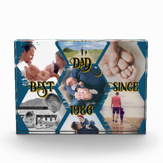Bloque para fotos "Best Dad Since" personalizable Fotoblokken