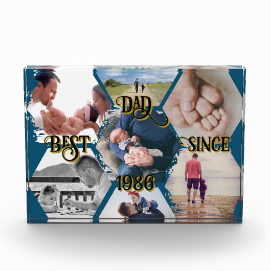 Bloque para fotos "Best Dad Since" personalizable Fotoblokken (Voorkant)