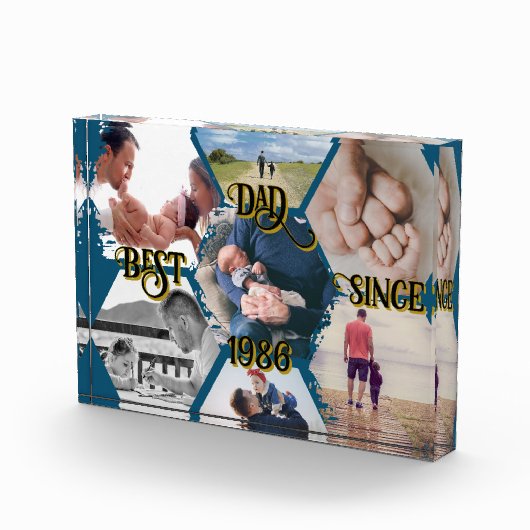 Bloque para fotos "Best Dad Since" personalizable Fotoblokken (Rechts)