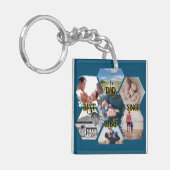 Bloque para fotos "Best Dad Since" personalizable Sleutelhanger (Voorkant Links)