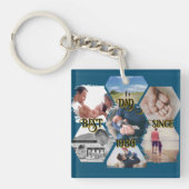 Bloque para fotos "Best Dad Since" personalizable Sleutelhanger (Voorkant)