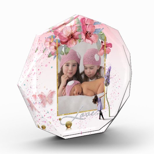 Bloque para fotos personalizado con flores y amor fotoblokken (Links)