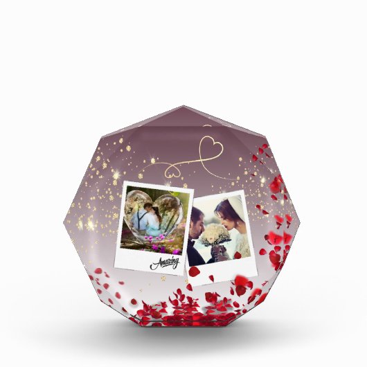 Bloque para fotos personalizado con rosas fotoblokken (Voorkant)