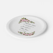 Blos Bloemen Dank u Baby shower Papier Bord (Gekanteld)