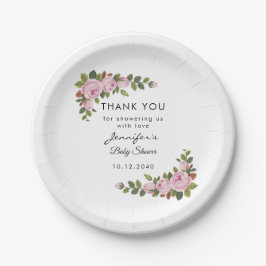 Blos Bloemen Dank u Baby shower Papier Bord