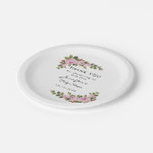 Blos Bloemen Dank u Baby shower Papier Bord (Gekanteld)