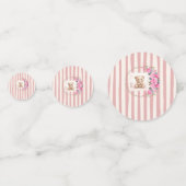 blos bruine teddybeer bloem waterverf confetti (Voorkanten)
