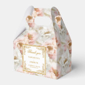 blos ivoor floral bruiloft gunst box bedankdoosjes (Voorkant Zijde)