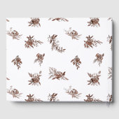 blos roze waterverf bruiloft gastenboek (Achterkant)