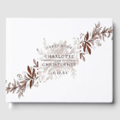 blos roze waterverf bruiloft gastenboek (Voorkant)