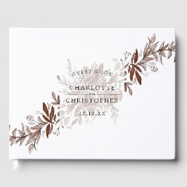 blos roze waterverf bruiloft gastenboek