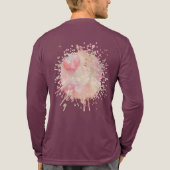 Blos van Jou Tri-Blend Shirt (Achterkant volledig)