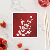 Blosbloesem van rode en witte kersen servet (Insitu)