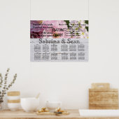 Blosems Blend half en half gebarsten voor bruiloft Poster (Keuken)