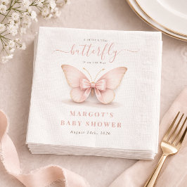 Blosje Kleine Vlinder Boog Baby Shower Feestje Servet