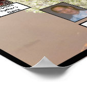 Blossingboom - foto van twee families | Roze zonne Poster (Hoek)