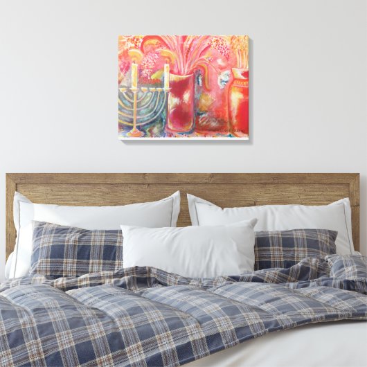 Blossom 2 canvas afdruk (Insitu (Slaapkamer))