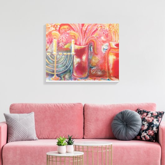 Blossom 2 canvas afdruk (Insitu (Woonkamer))